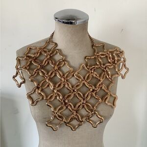 Elegant Gold Statement Necklace